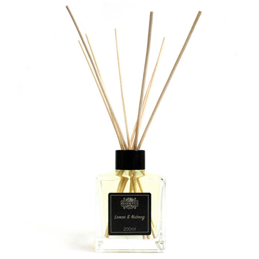 200ml Lemon & Nutmeg Premium Essential Oil Reed Diffuser