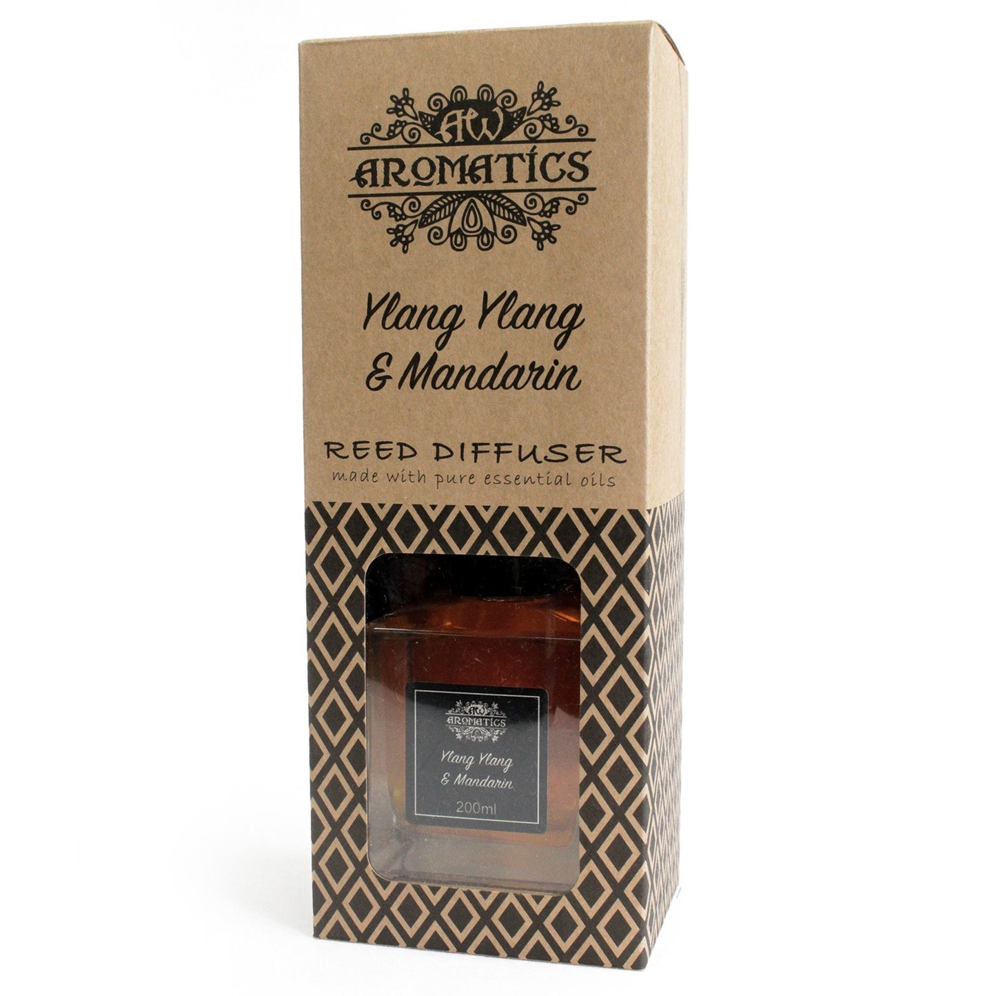 200ml Ylang Ylang & Mandarin Premium Essential Oil Reed Diffuser