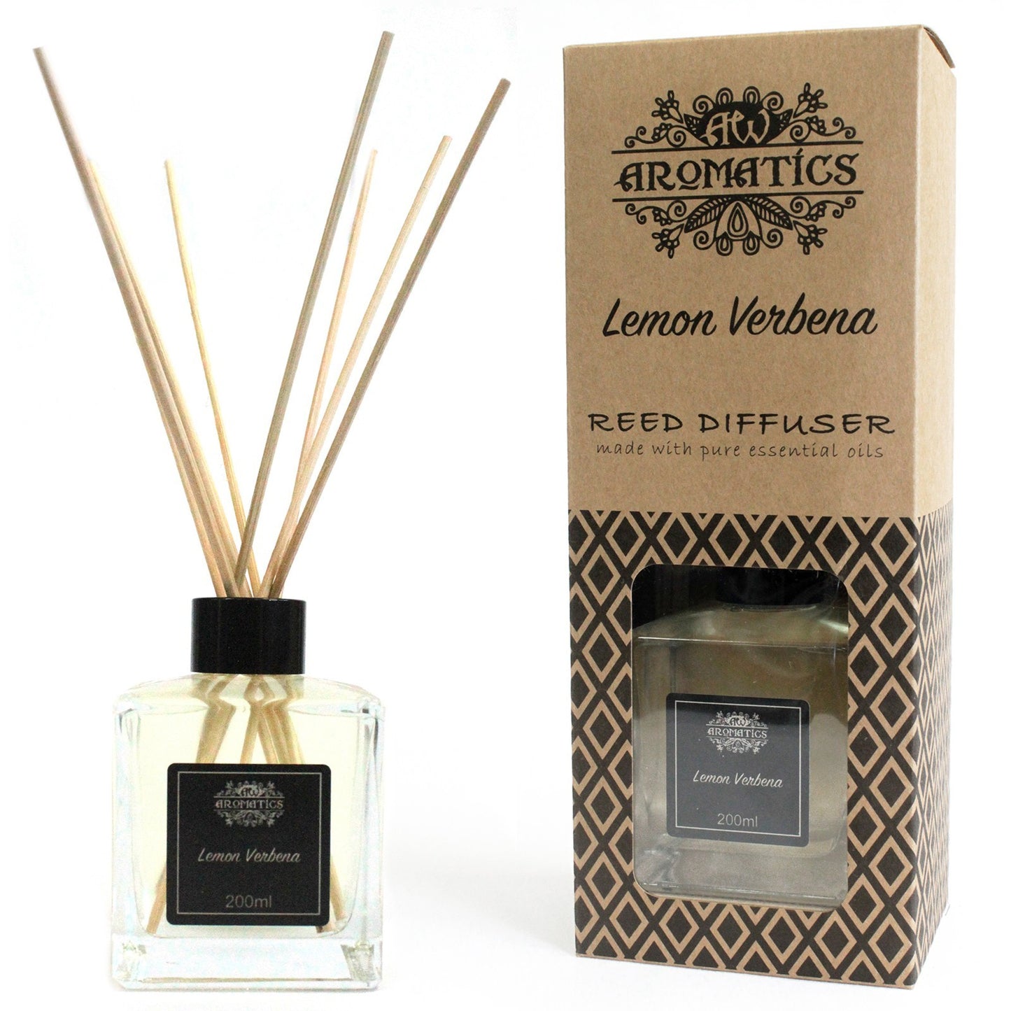 200ml Lemon Verbena Premium Essential Oil Reed Diffuser