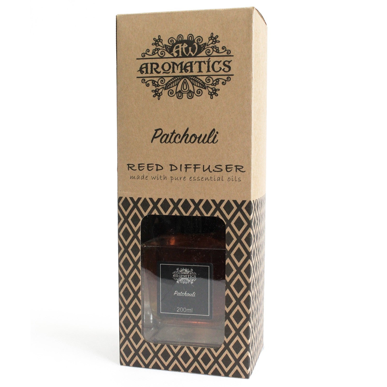 200ml Patchouli Premium Essential Oil Reed Diffuser