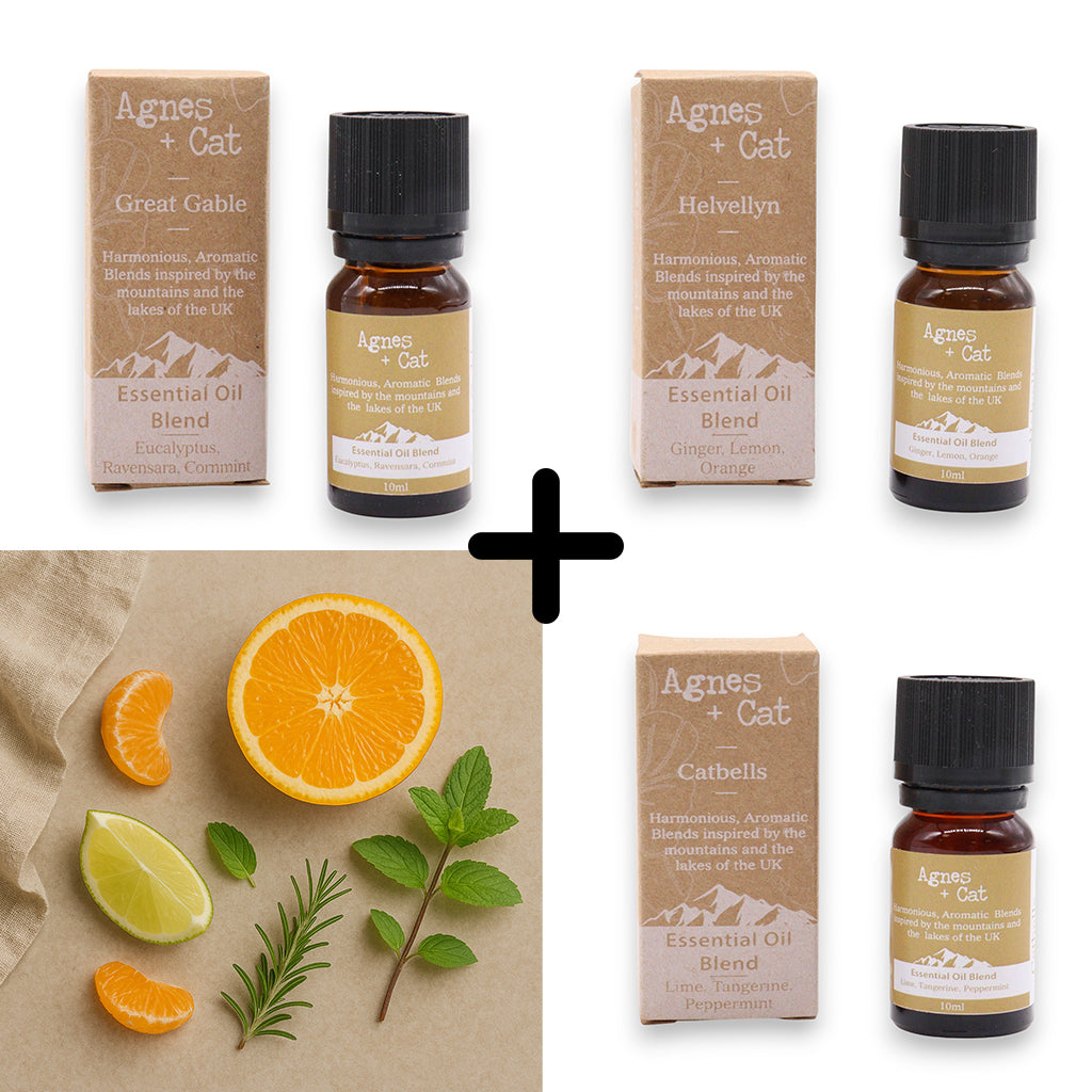 Agnes & Cat - Energy Boost Set Of 3 Premium Essential Oil Blends